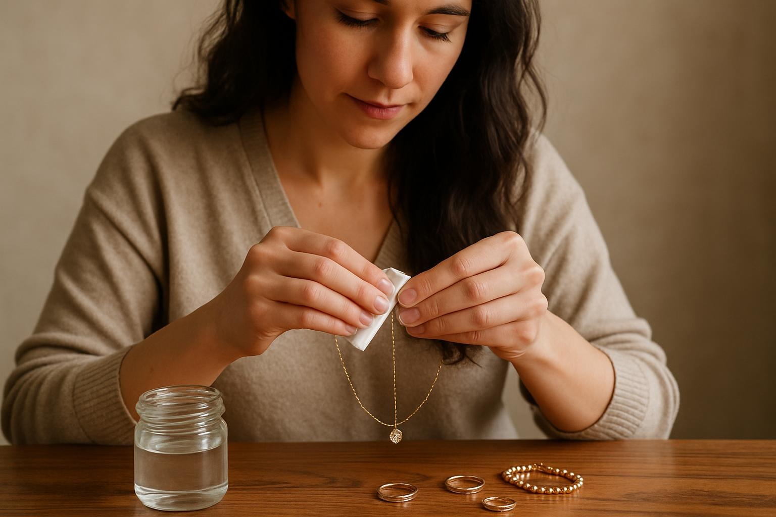 Como proteger joias no calor com limpeza adequada